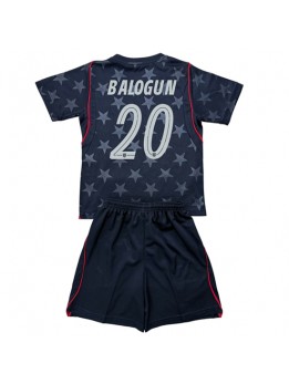 Vereinigte Staaten Folarin Balogun #20 Auswärts Trikotsatz für Kinder WM 2026 Kurzarm (+ Kurze Hosen)
